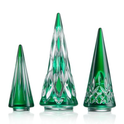 Crystal Tree Figurines, Set of 3
