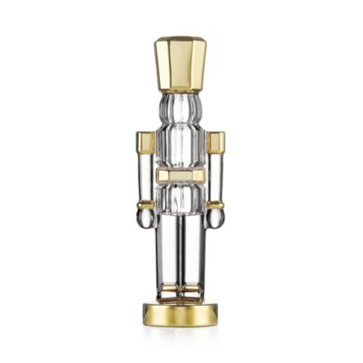 Standing Nutcracker Figurine in Gilded Gold 