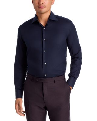 Ventiquattro Cotton Twill Regular Fit Dress Shirt