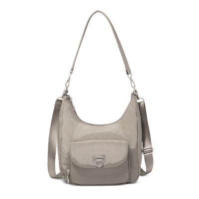 Coastal Flip Lock Half Moon Bag