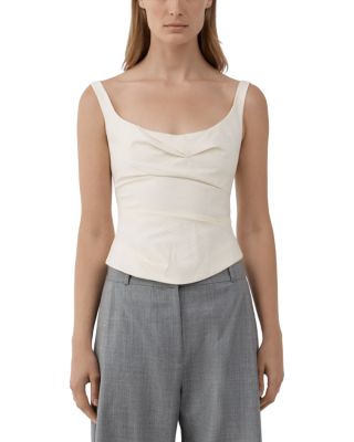 Silk Blend Draped Top