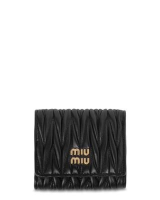 Small Matelasse Nappa Leather Three Fold Wallet