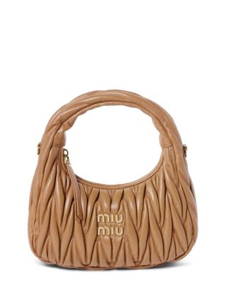 Wander Matelasse Nappa Leather Small Hobo Bag