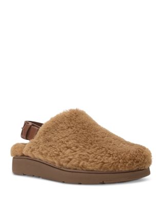 Women's Gen-FF Suede & Shearling Mules