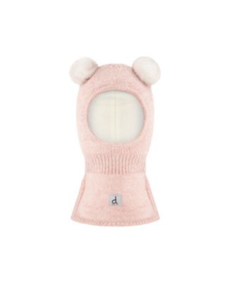  Girls' Knit Bear Ear Fleece Lined Balaclava - Little Kid