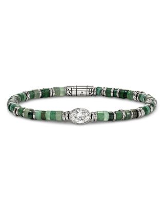 Sterling Silver Lab Grown Diamond & Gemstone JH Lovestruck™ Heishi Bracelet