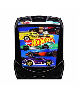  100 Car Rolling Storage Case With Retractable Handle - Ages 3+