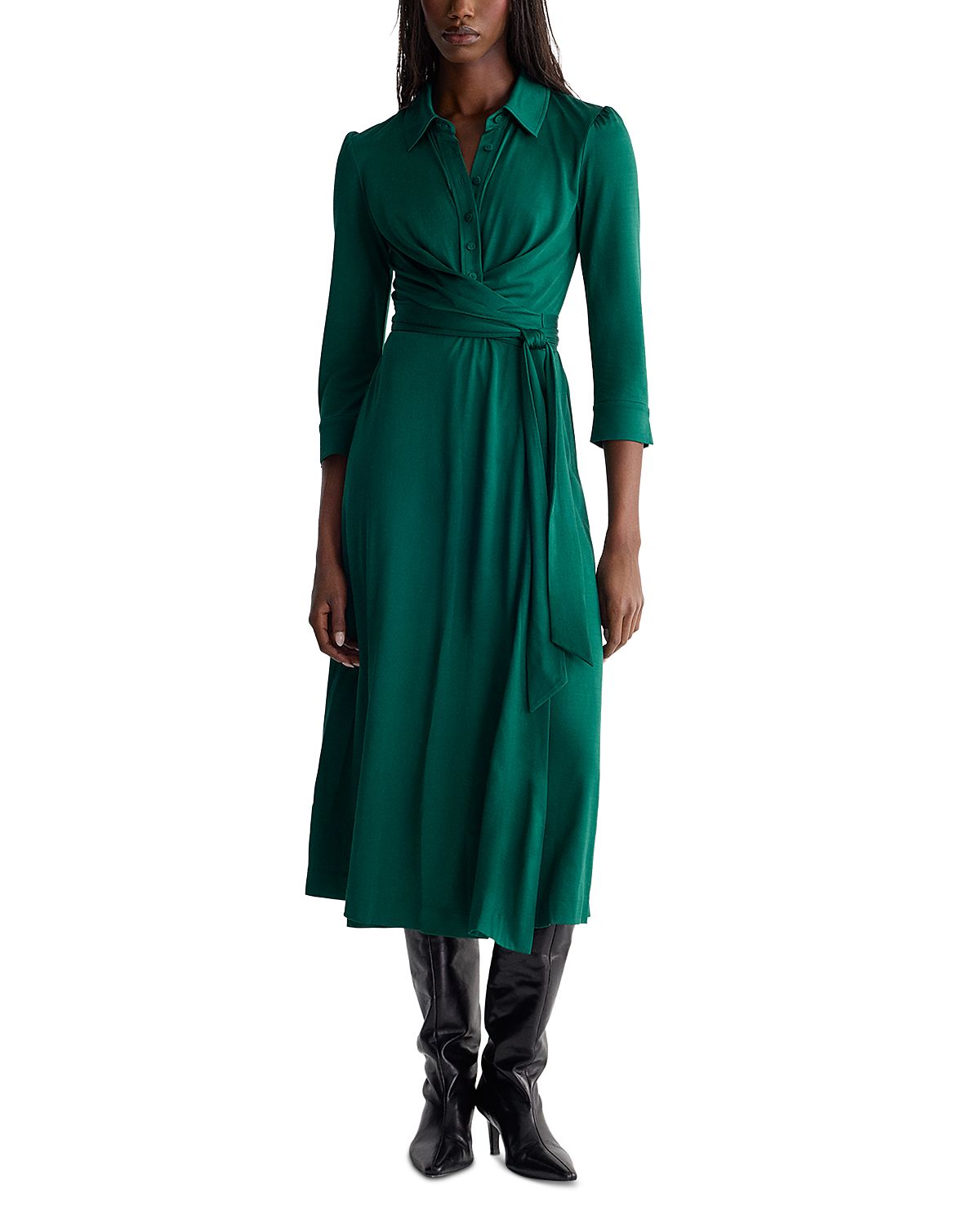 Diane von Furstenberg Sana Two Tie Waist Midi Dress