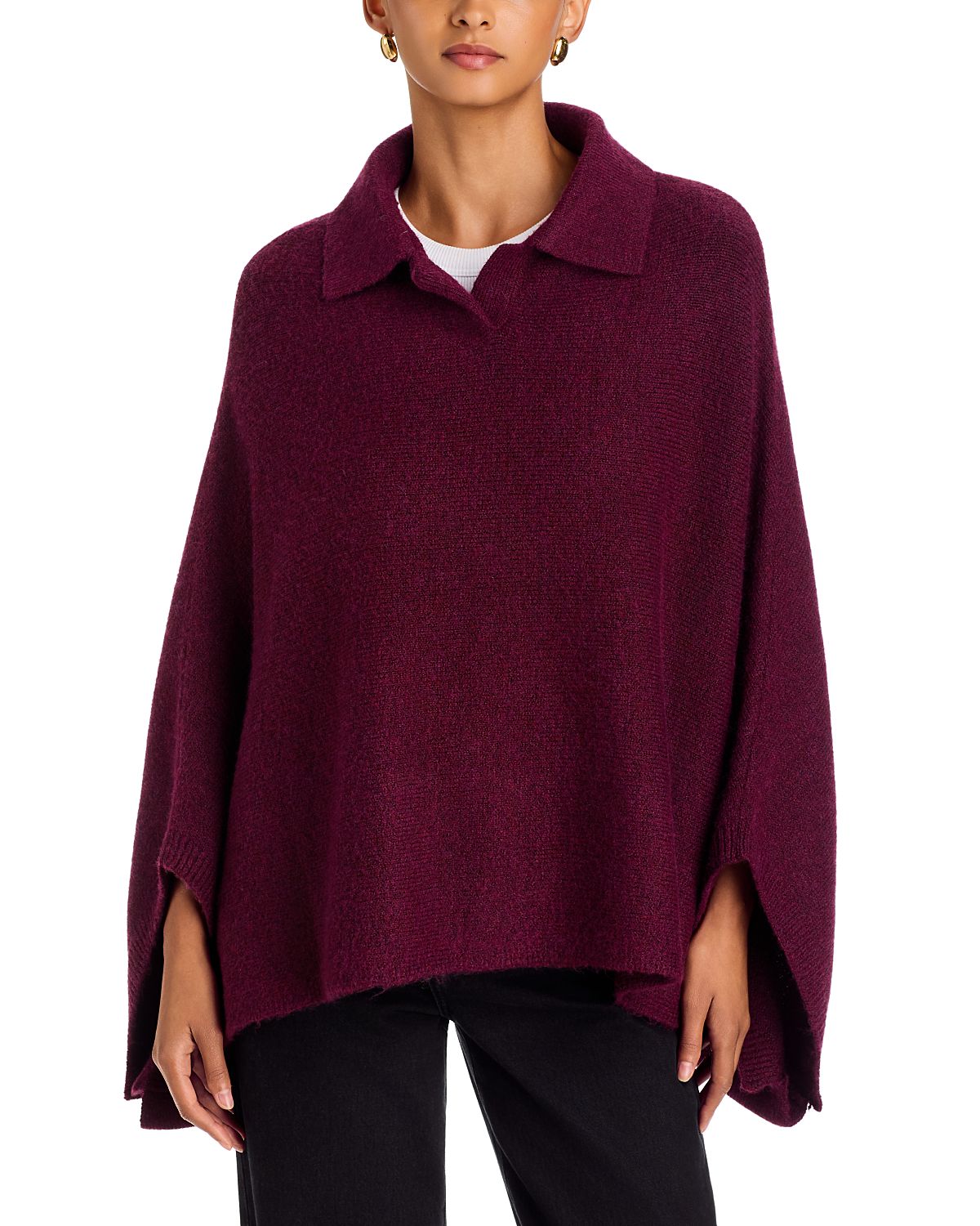 Aqua Crop Collar Cozy Poncho - Exclusive
