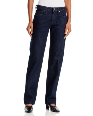 Harlow High Rise Slim Straight Jeans in Darkrinse
