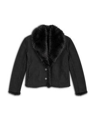 Girls' Faux Fur Lined Jacket - Big Kid