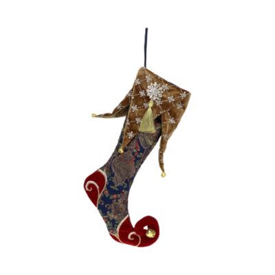 Floral Jester Stocking, 25"