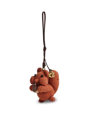 Squirrel Crochet Bag Charm