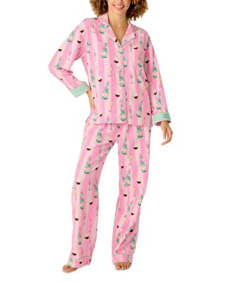 Cupcakes & Champagne Cotton Long Sleeve Pajama Set