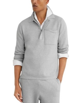 Gorbridge Half Zip Milano Knit Long Sleeve Polo
