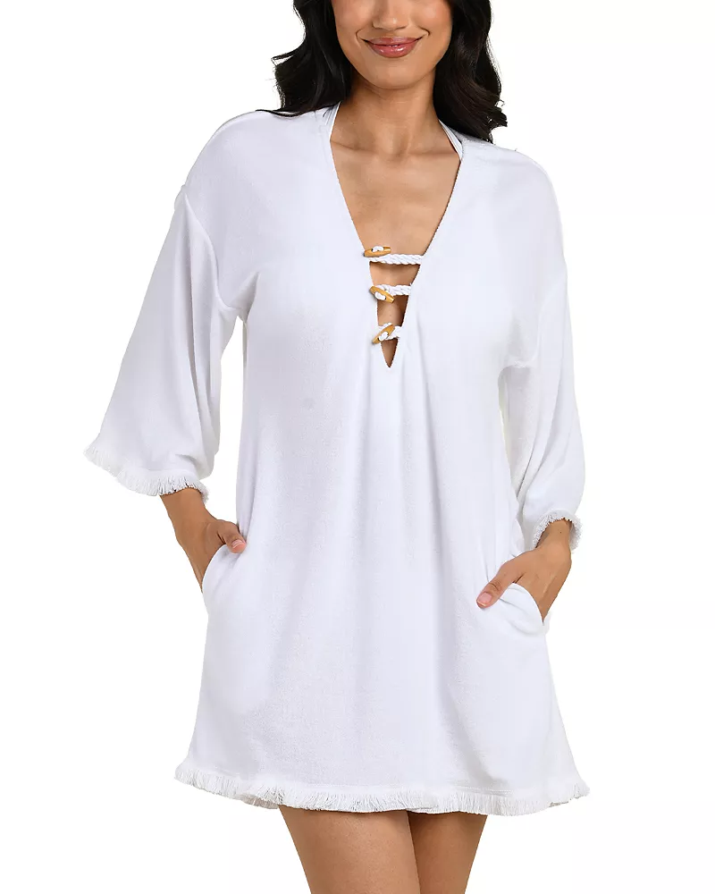 La Blanca Wild Nomad Terry Tunic Swim Cover-Up