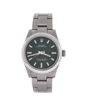  Oyster Perpetual Green Automatic Watch in Stainless Steel 31mm