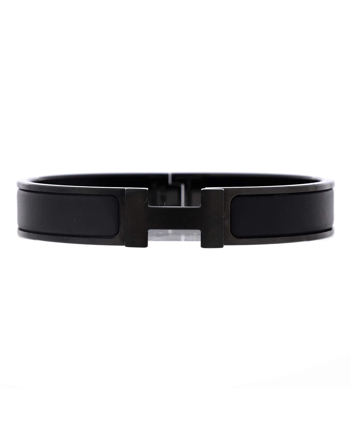 Pre-Owned HERMES Narrow So Black Clic Hh Bracelet