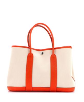 30 Garden Party Tote Toile and Leather