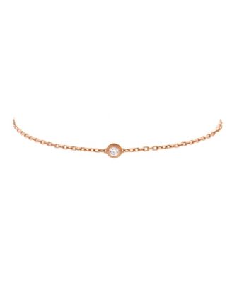Small D'Amour Bracelet 18K Rose Gold and Diamond