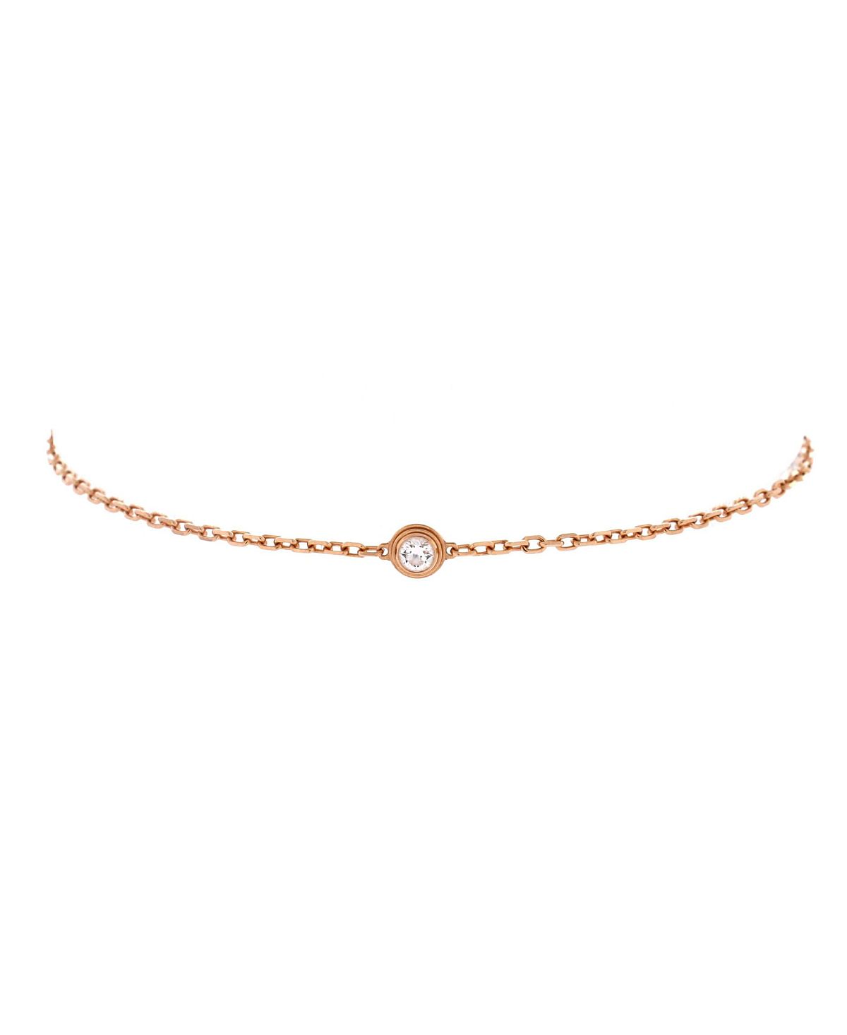 Pre-Owned Cartier Small D'Amour Bracelet 18K Rose Gold and Diamond
