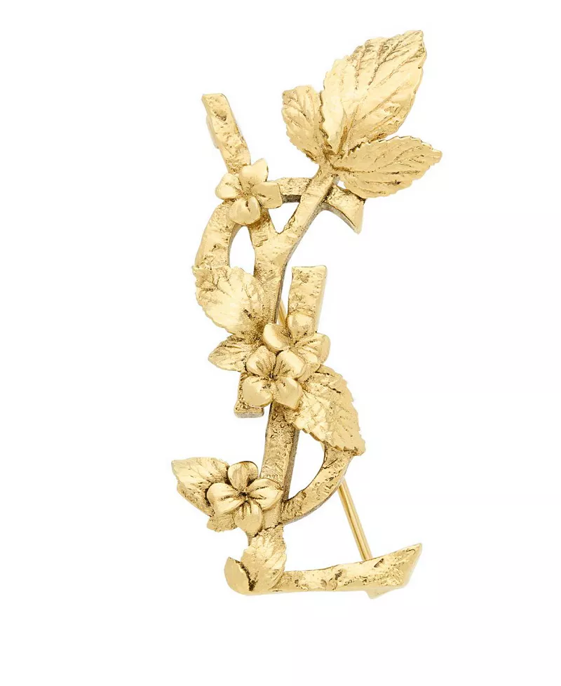 Saint Laurent Cassandre Hydrangea Brooch