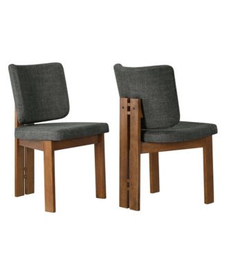  Alba Armless Upholstered Dining Chairs, Set Of 2