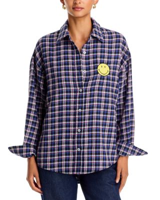 Embroidered Smiley Patch Shirt - Exclusive