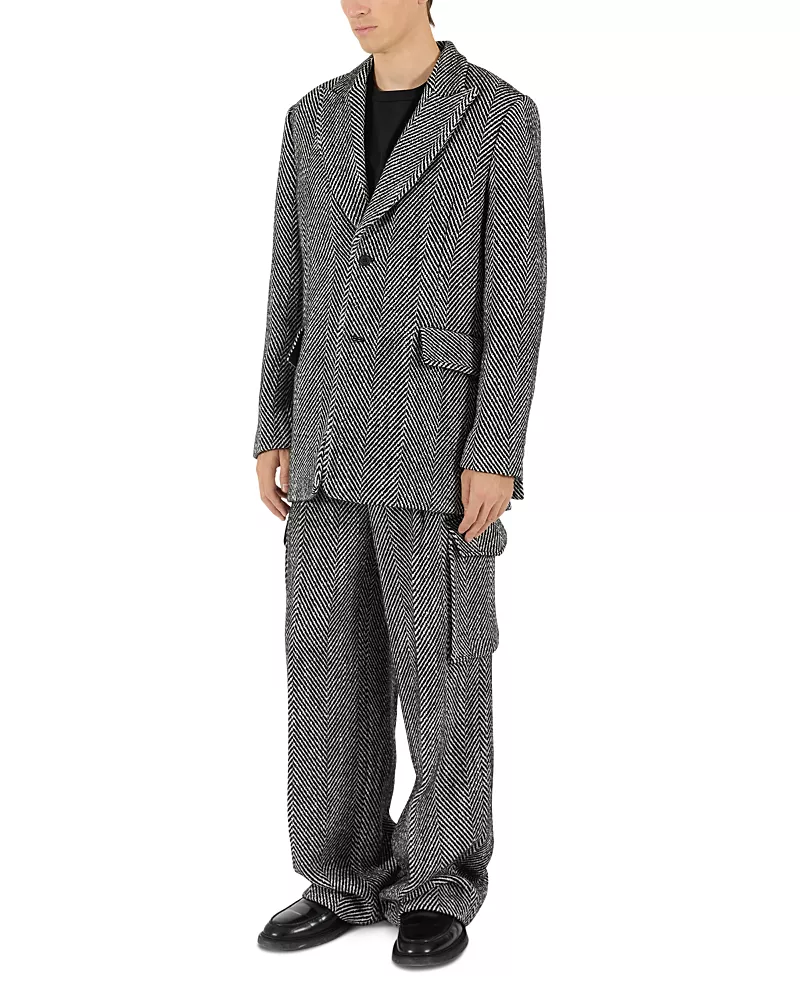 Krost Eco Herringbone Longline Blazer