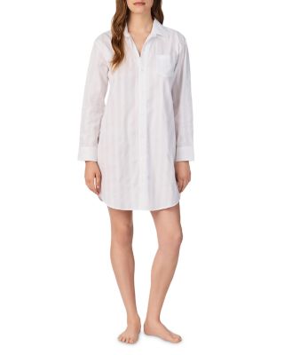 Cotton Long Sleeve Sleep Shirt
