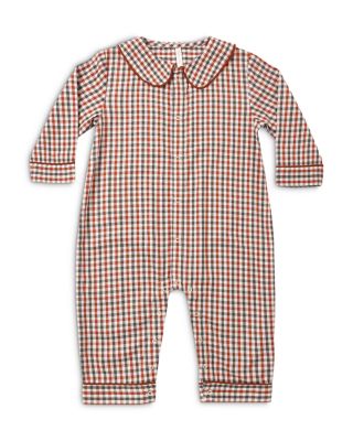 Unisex Holiday Gingham Romper - Baby