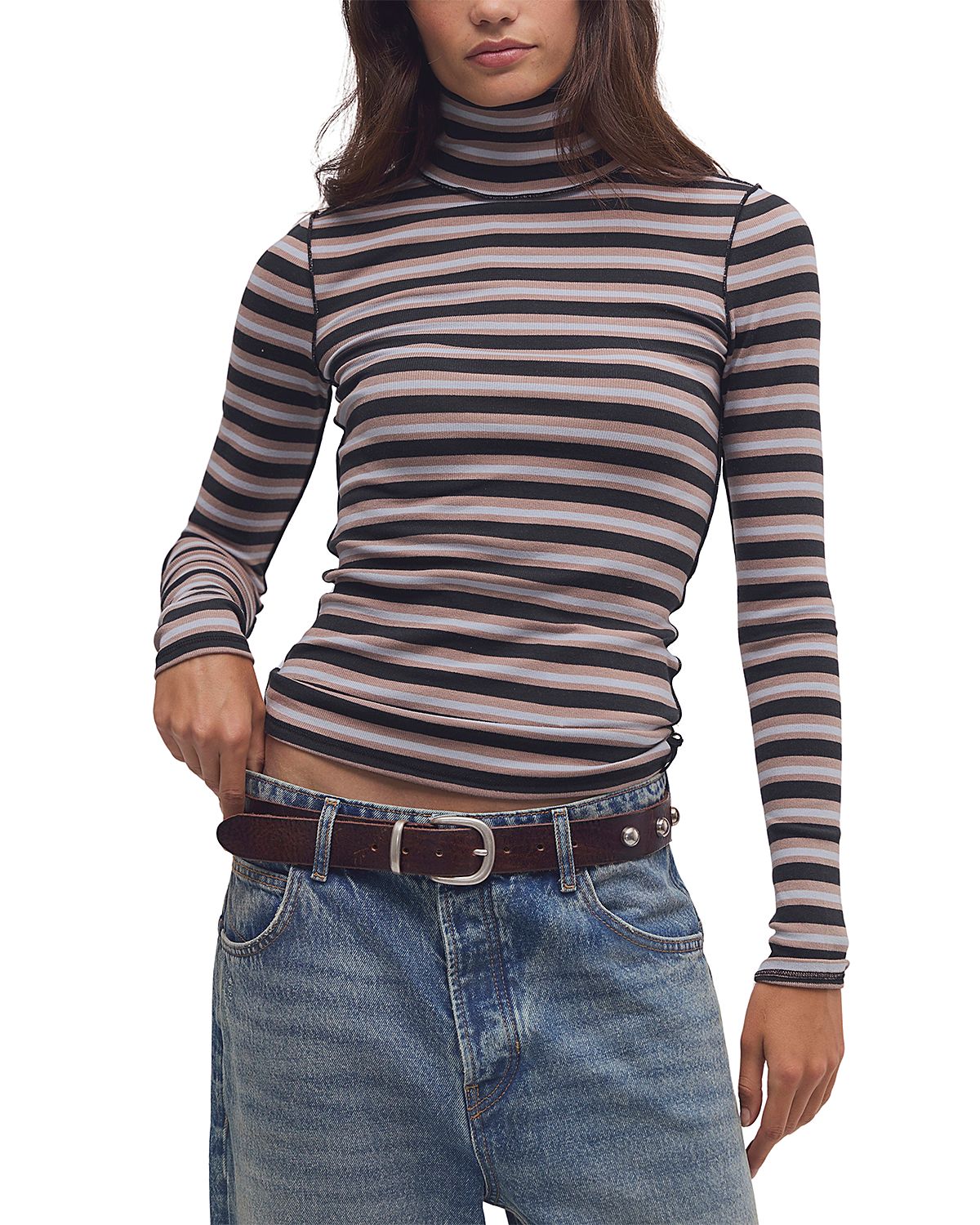 Free People Good Good Turtle Stripe Tee