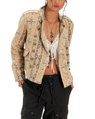 Lotty Cotton Blend Jacquard Jacket