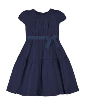 Girls' Organic Puff Sleeve Tiered Party Dress - Little Kid, Big Kid