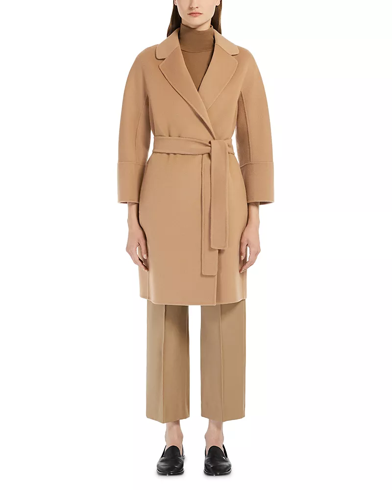 Max Mara Arona Wool Short Cocoon Coat