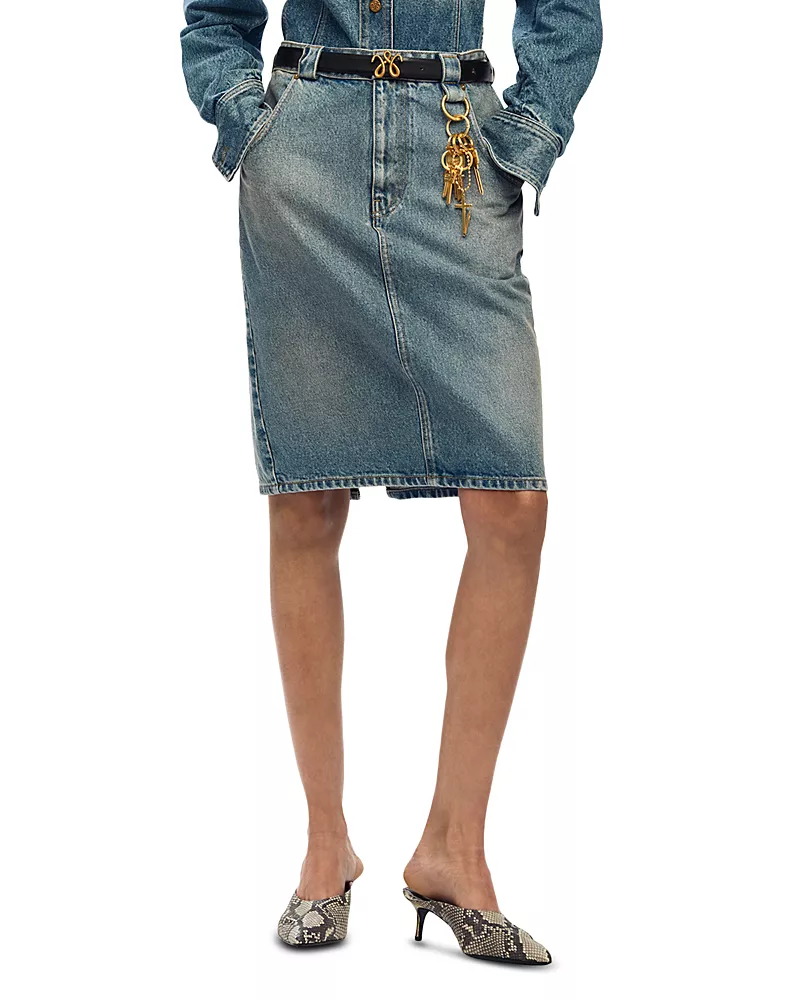 Willy Chavarria Bad Girl Denim Skirt