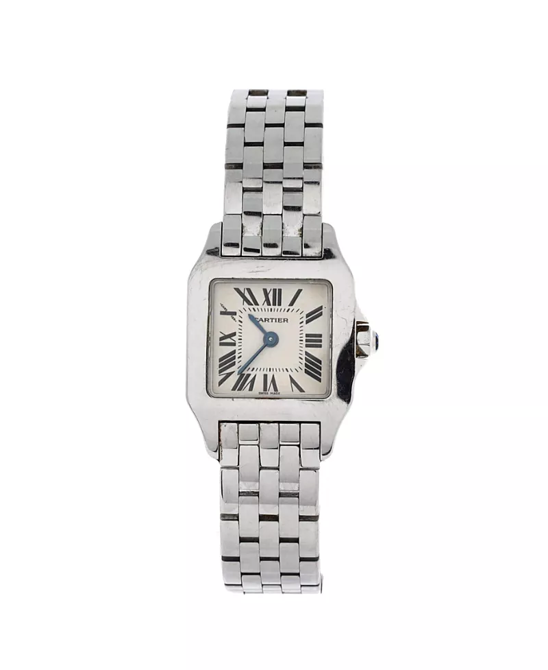 Pre-Owned Cartier Santos Demoiselle Quartz Watch in Stainless Steel 20mm