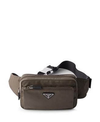  Re-Nylon and Saffiano Leather Belt Bag