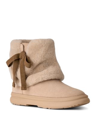 Women's Apr&egrave;s City Suede & Sheepskin Ankle Boots
