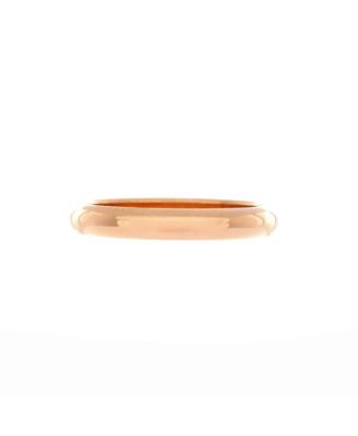 Pre-Owned Cartier 3mm C de Cartier Round Wedding Band Ring 18K Rose Gold