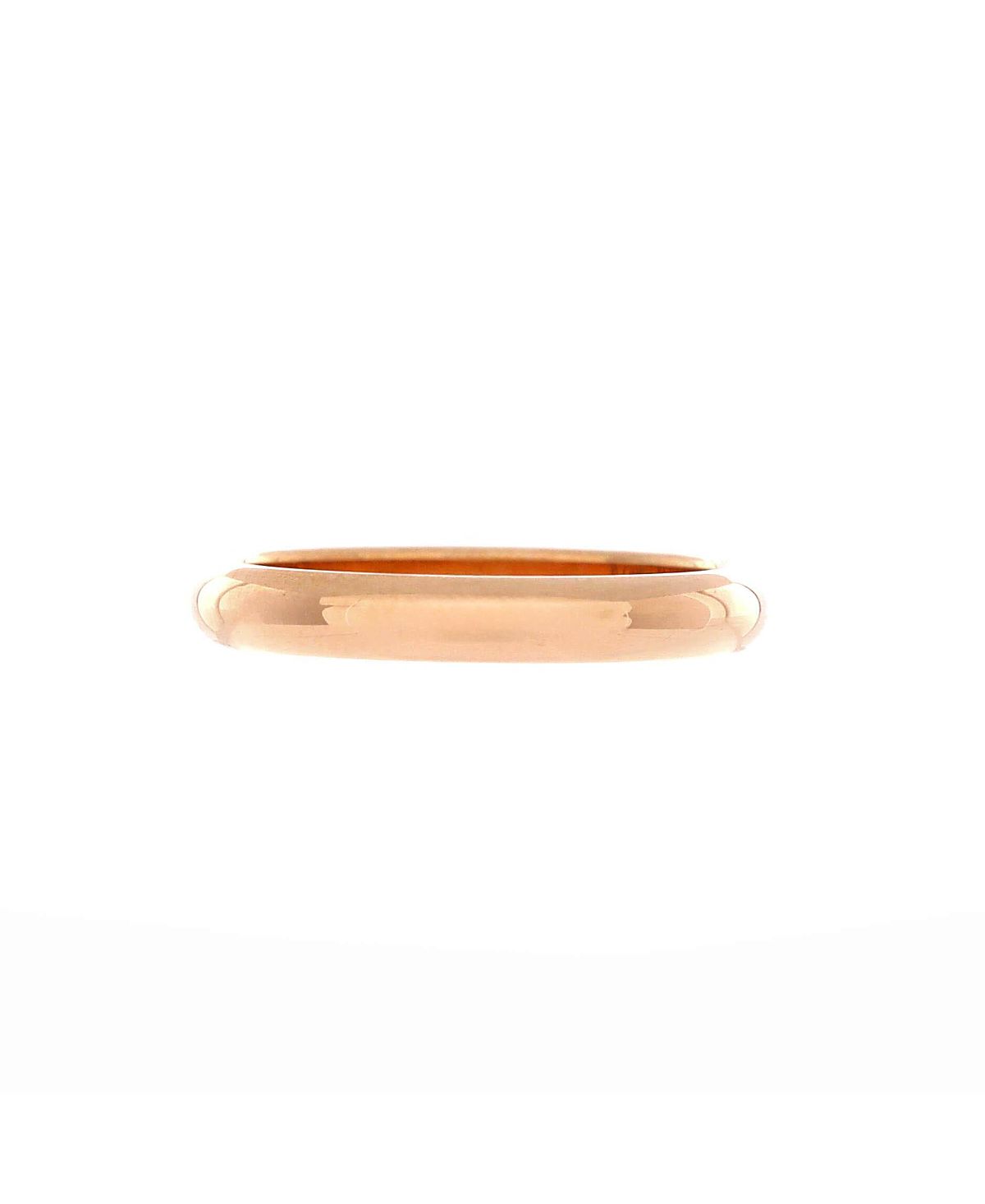 Pre-Owned Cartier 3mm C de Cartier Round Wedding Band Ring 18K Rose Gold