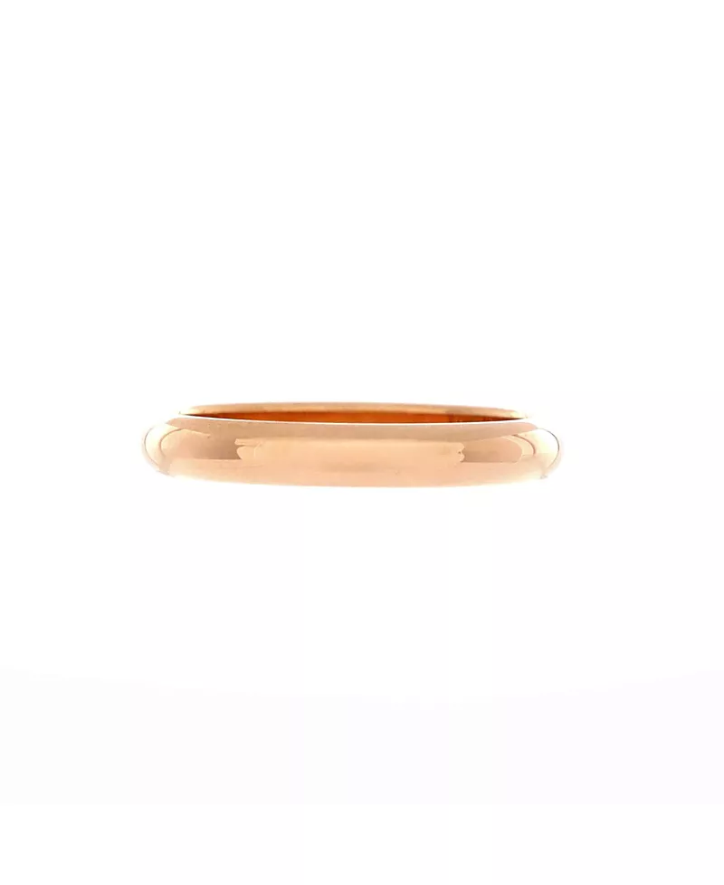 Pre-Owned Cartier 3mm C de Cartier Round Wedding Band Ring 18K Rose Gold