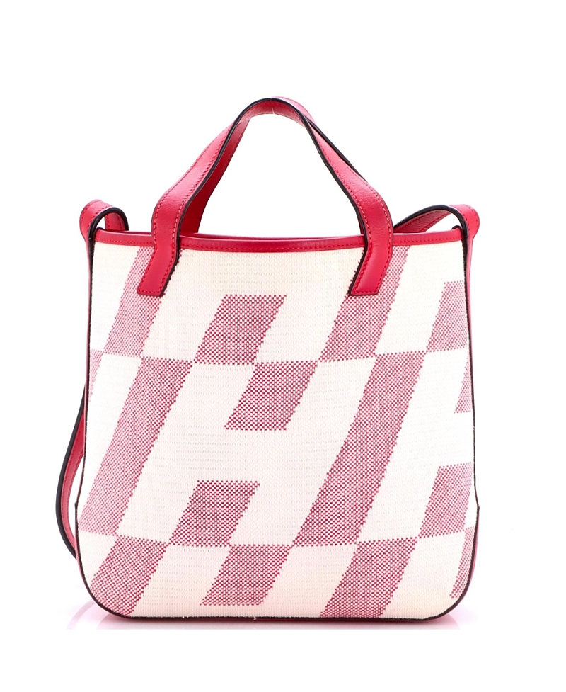 Pre-Owned Hermes 27 Cabas H en Biais Tote Canvas with Leather