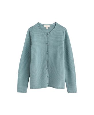 Makers Ribbed Button-Front Cardigan