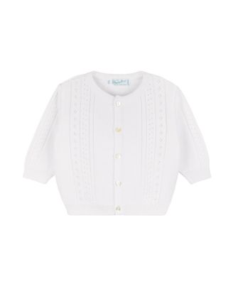 Unisex Pointelle Knit Cardigan - Baby, Little Kid
