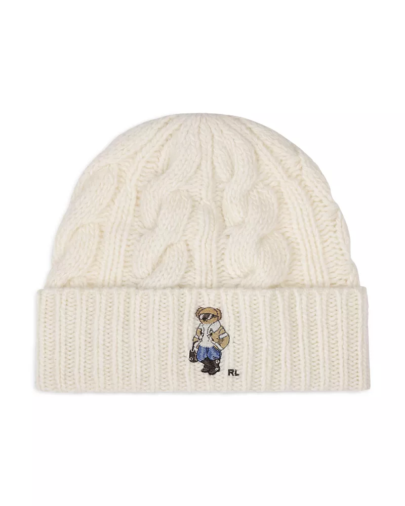 Polo Ralph Lauren Cable Knit Merino Wool Beanie