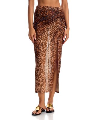 Kensingten Shirred Skirt Swim Cover-Up