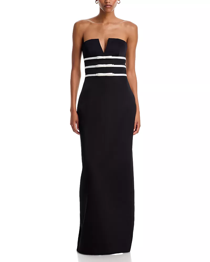 Simkhai Delore Strapless Bustier Gown