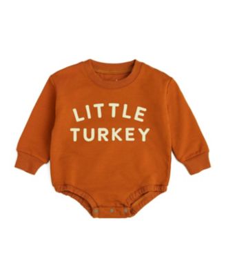 Boys' Little Turkey Thanksgiving Long Sleeve Romper - Baby