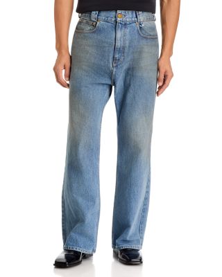 Flared 29" Jeans in Blue Denim